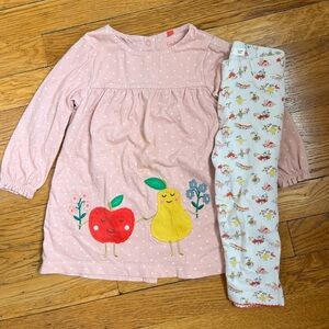Boden Fruit Dress and Leggings